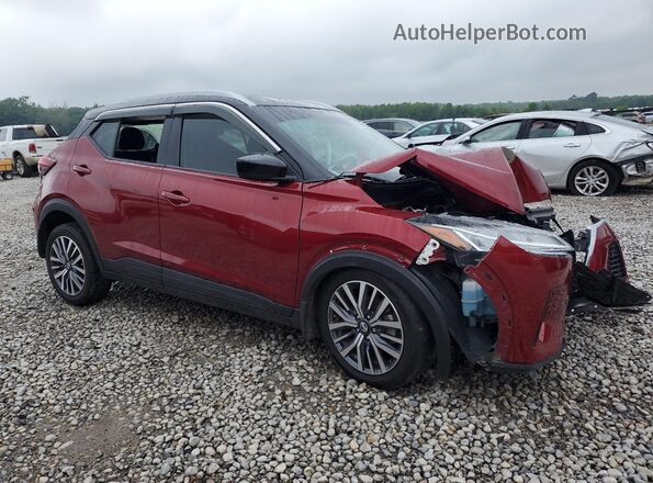 3N1CP5CV7ML469305 2021 NISSAN KICKS Red Передня права чверть