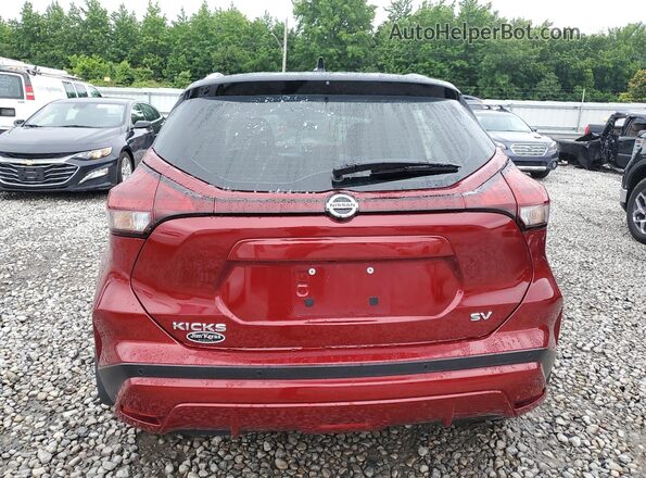 3N1CP5CV7ML469305 2021 NISSAN KICKS Red Вид ззаду