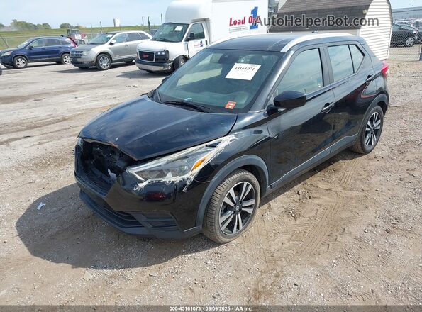 3N1CP5CVXLL478451 2020 NISSAN KICKS Black Առջևի ձախ երեք քառորդ տեսարան