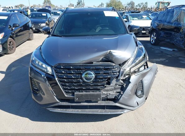 3N1CP5DV0ML511392 2021 NISSAN KICKS Gray Instrument cluster view