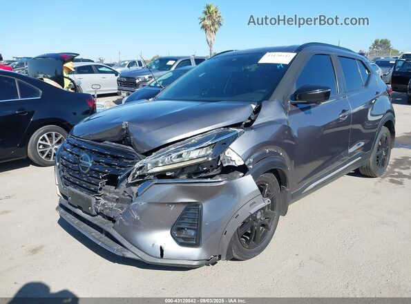 3N1CP5DV0ML511392 2021 NISSAN KICKS Gray Front left