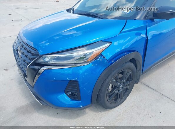 3N1CP5DV4PL542939 2023 NISSAN KICKS Blue Front view
