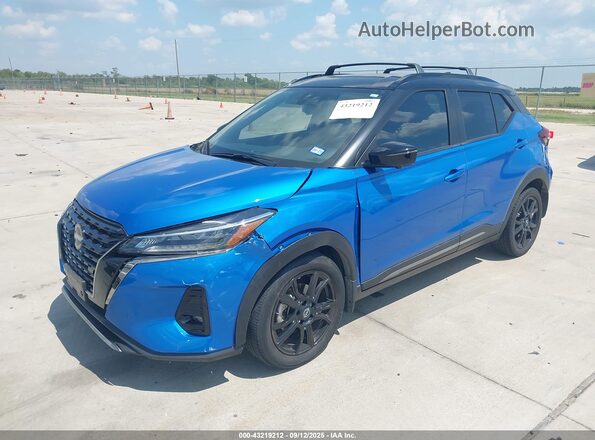 3N1CP5DV4PL542939 2023 NISSAN KICKS Blue Front left