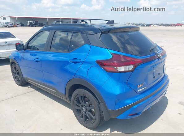 3N1CP5DV4PL542939 2023 NISSAN KICKS Blue Rear left