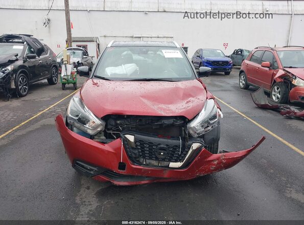 3N1CP5DV5LL513573 2020 NISSAN KICKS Maroon Вид щитка приладів