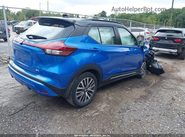 3N1CP5DVXML494746 2021 NISSAN KICKS Blue Rear right