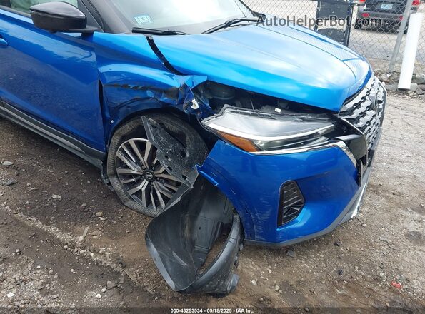 3N1CP5DVXML494746 2021 NISSAN KICKS Blue Front view