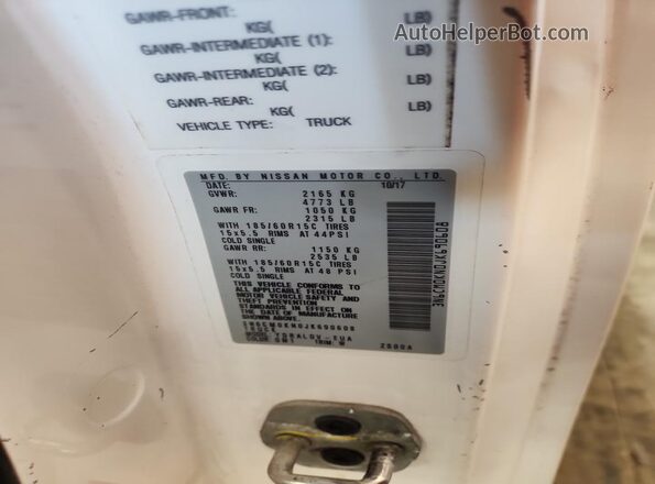 3N6CM0KN0JK690608 2018 NISSAN NV200 Белый 