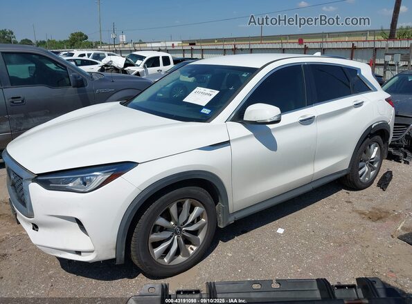 3PCAJ5AA3NF117358 2022 INFINITI QX50 White Front left