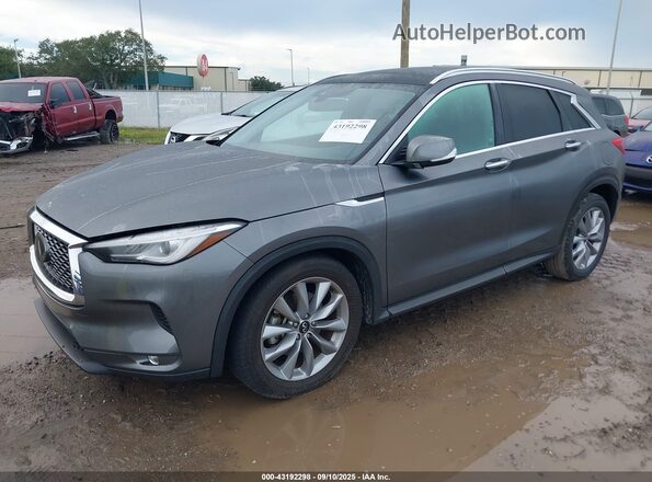 3PCAJ5BA3MF124453 2021 INFINITI QX50 Gray Передня ліва чверть
