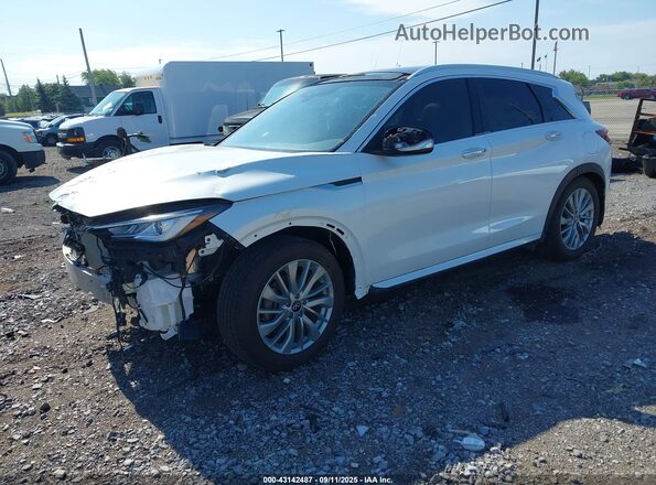 3PCAJ5BA6PF115234 2023 INFINITI QX50 White Передня ліва чверть