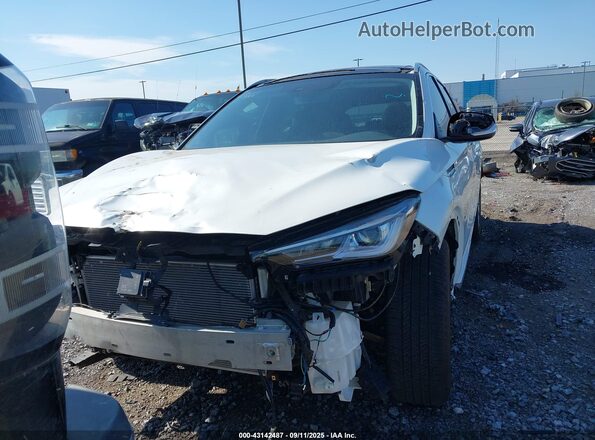 3PCAJ5BA6PF115234 2023 INFINITI QX50 White Вид щитка приладів