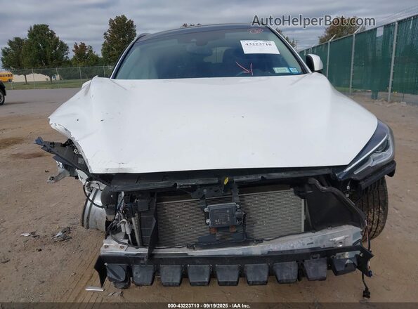 3PCAJ5BB2NF106567 2022 INFINITI QX50 White Դիմացի տեսք