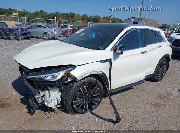 3PCAJ5BB7MF113710 2021 INFINITI QX50 White Vista tres cuartos delantera izquierda
