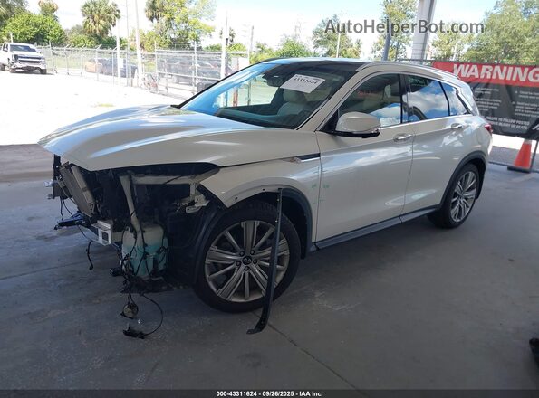 3PCAJ5CA5MF105529 2021 INFINITI QX50 White Przód lewy