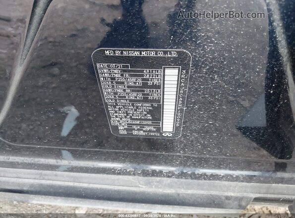 3PCAJ5CA5MF120905 2021 INFINITI QX50 Синий Вид подкапотного пространства