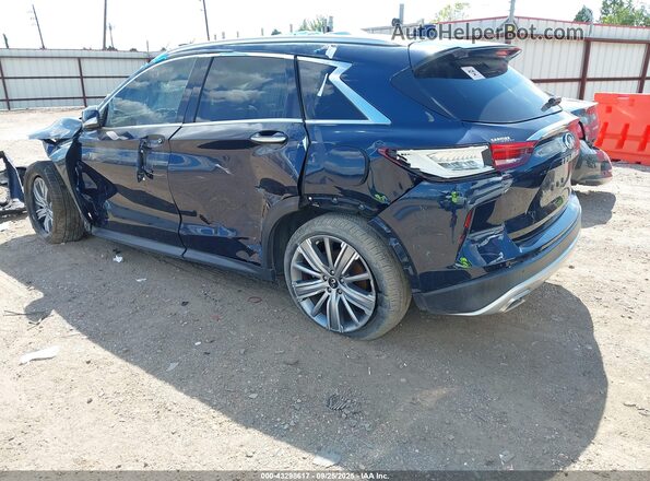 3PCAJ5CA5MF120905 2021 INFINITI QX50 Синий Задняя левая четверть