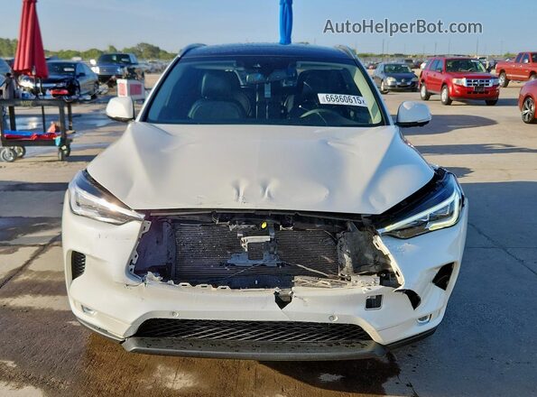 3PCAJ5EA2NF108905 2022 INFINITI QX50 White Դիմացի տեսք