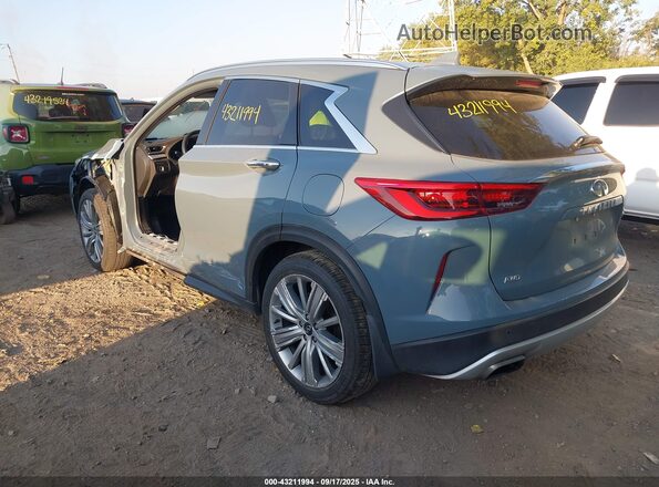 3PCAJ5EB2NF108962 2022 INFINITI QX50 Light Blue Rear left