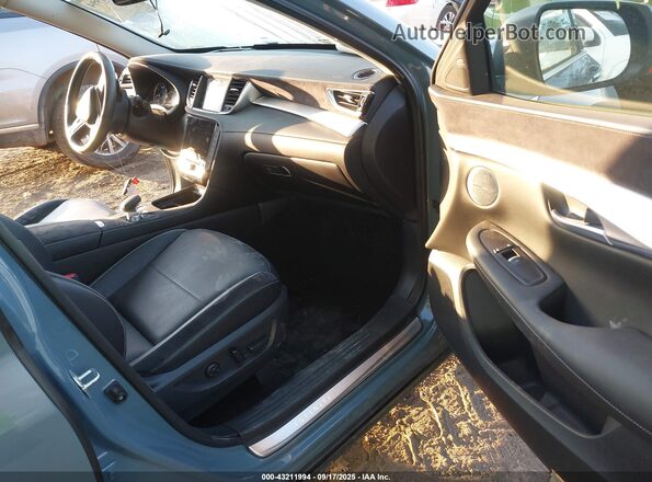 3PCAJ5EB2NF108962 2022 INFINITI QX50 Light Blue Front interior view