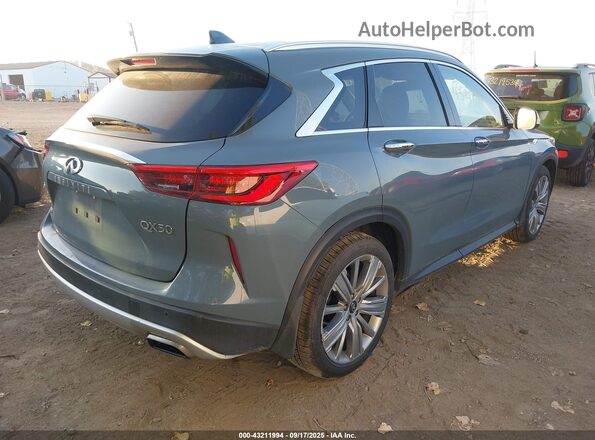 3PCAJ5EB2NF108962 2022 INFINITI QX50 Light Blue Rear right
