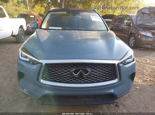3PCAJ5EB2NF108962 2022 INFINITI QX50 Light Blue Rear interior view