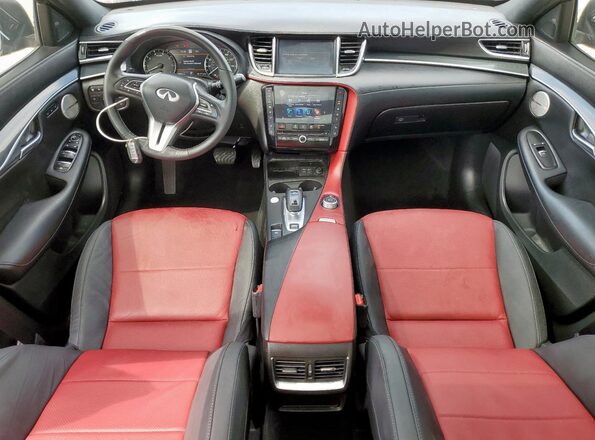 3PCAJ5FB0SF109912 2025 INFINITI QX50 Black Widok deski rozdzielczej