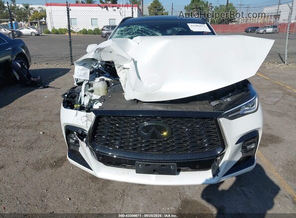 3PCAJ5FBXSF108282 2025 INFINITI QX50 White Вид панелі приладів