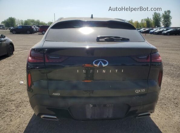 3PCAJ5J38NF110598 2022 INFINITI QX55 Black უკანა ხედი