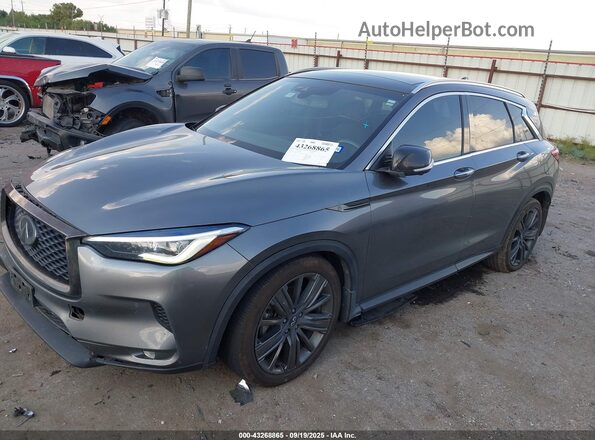 3PCAJ5M10LF114541 2020 INFINITI QX50 Black წინა მარცხენა ხედი სამი მეოთხედიდან