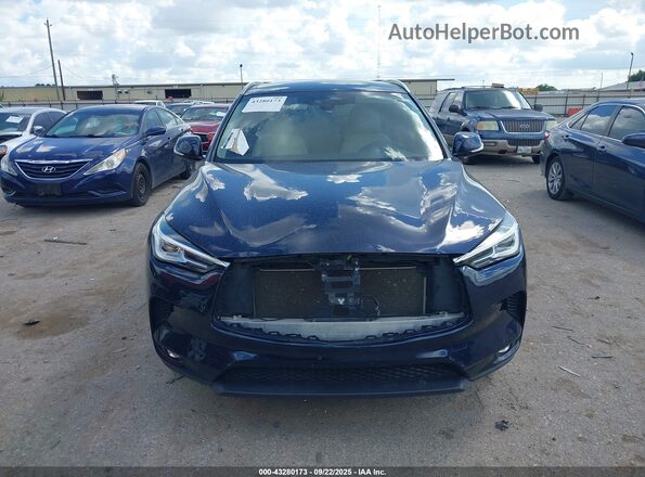 3PCAJ5M15LF102112 2020 INFINITI QX50 Blue ხელსაწყოთა პანელის ხედი