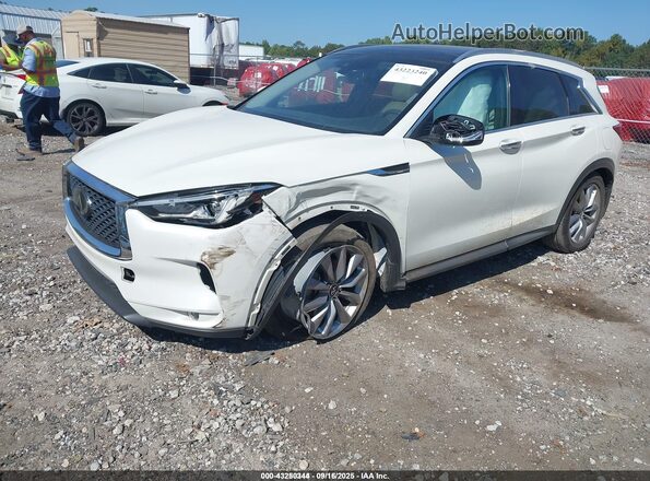 3PCAJ5M19LF111086 2020 INFINITI QX50 White Передня ліва чверть