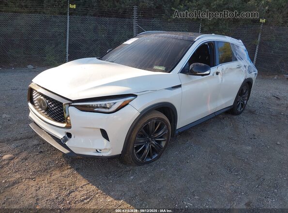 3PCAJ5M31LF108670 2020 INFINITI QX50 White Առջևի ձախ երեք քառորդ տեսարան