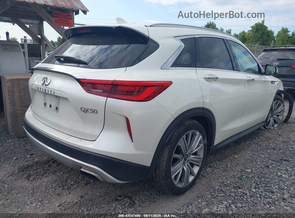 3PCAJ5M32LF101436 2020 INFINITI QX50 White Tył prawy