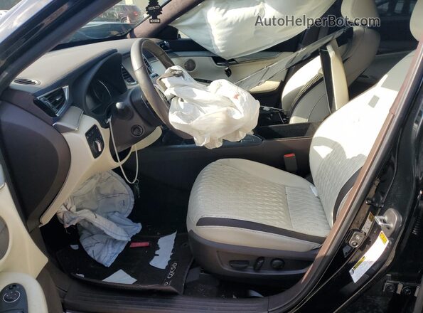 3PCAJ5M34LF116049 2020 INFINITI QX50 Black Widok wnętrza z przodu