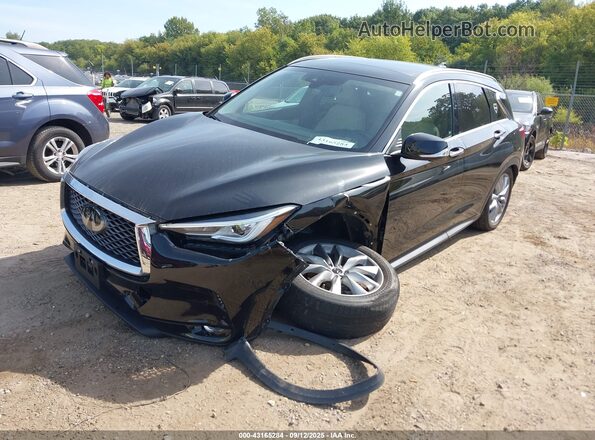 3PCAJ5M37LF107412 2020 INFINITI QX50 Black Передня ліва чверть