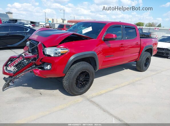 3TMCZ5AN6LM347358 2020 TOYOTA TACOMA Красный Передняя левая четверть