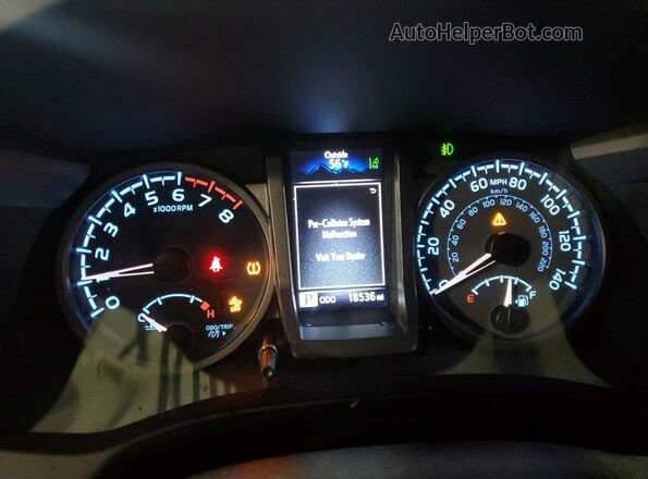 3TMCZ5AN6PM558016 2023 TOYOTA LE Gray Vista del cuadro de instrumentos