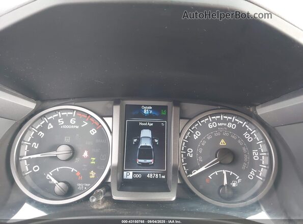 3TMCZ5AN7MM413496 2021 TOYOTA TACOMA Silver Widok tylnych siedzeń