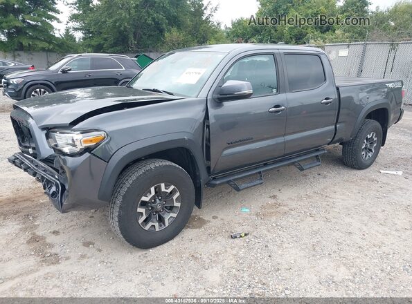 3TMDZ5BN2MM100889 2021 TOYOTA TACOMA Gray წინა მარცხენა ხედი სამი მეოთხედიდან