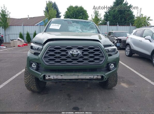 3TMDZ5BN7MM102685 2021 TOYOTA TACOMA Зеленый Вид задней части салона
