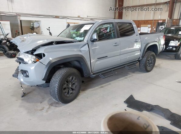 3TYCZ5AN5MT023002 2021 TOYOTA TACOMA Gray წინა მარცხენა ხედი სამი მეოთხედიდან