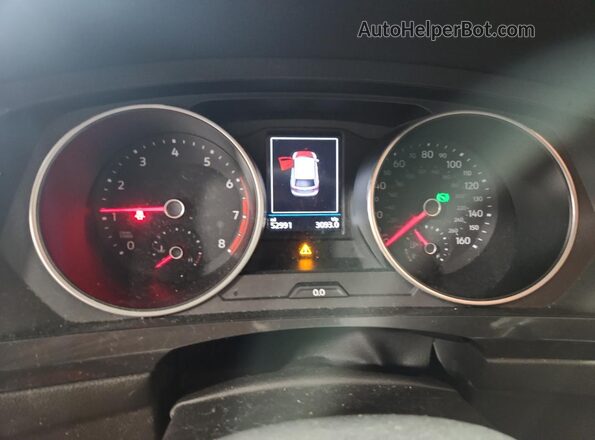 3VV0B7AX2LM033406 2020 VOLKSWAGEN TIGUAN Черный Вид щитка приборов