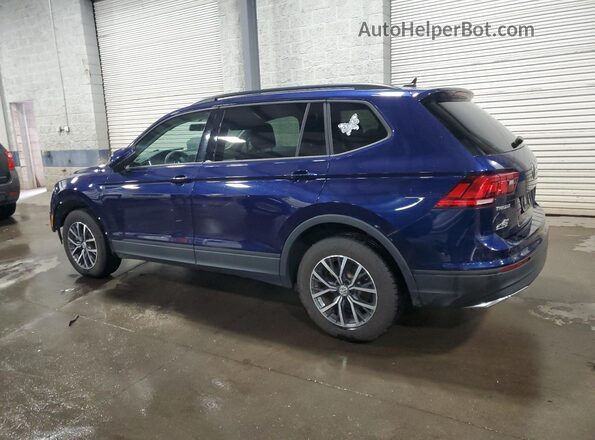 3VV0B7AX4MM047955 2021 VOLKSWAGEN TIGUAN Blue Rear left