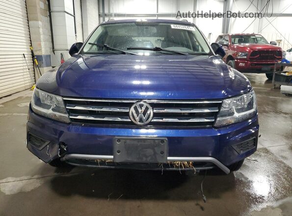 3VV0B7AX4MM047955 2021 VOLKSWAGEN TIGUAN Blue Front view