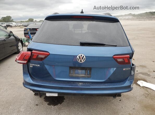 3VV2B7AX0LM035194 2020 VOLKSWAGEN TIGUAN Blue უკანა ხედი