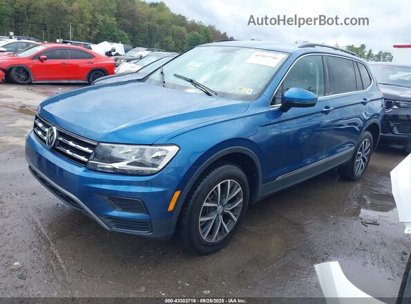 3VV2B7AX0LM115661 2020 VOLKSWAGEN TIGUAN Синий Передняя левая четверть