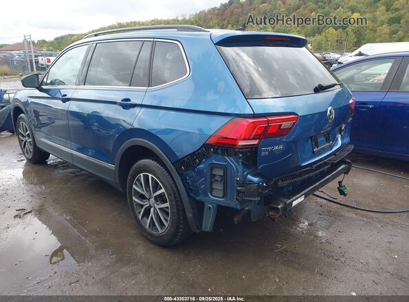 3VV2B7AX0LM115661 2020 VOLKSWAGEN TIGUAN Синий Задняя левая четверть