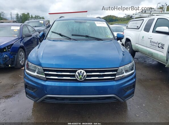 3VV2B7AX0LM115661 2020 VOLKSWAGEN TIGUAN Синий Вид задней части салона