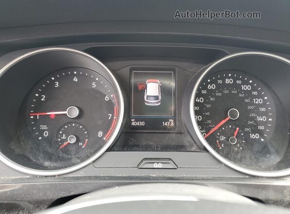 3VV2B7AX2LM069279 2020 VOLKSWAGEN TIGUAN Black Вид щитка приладів